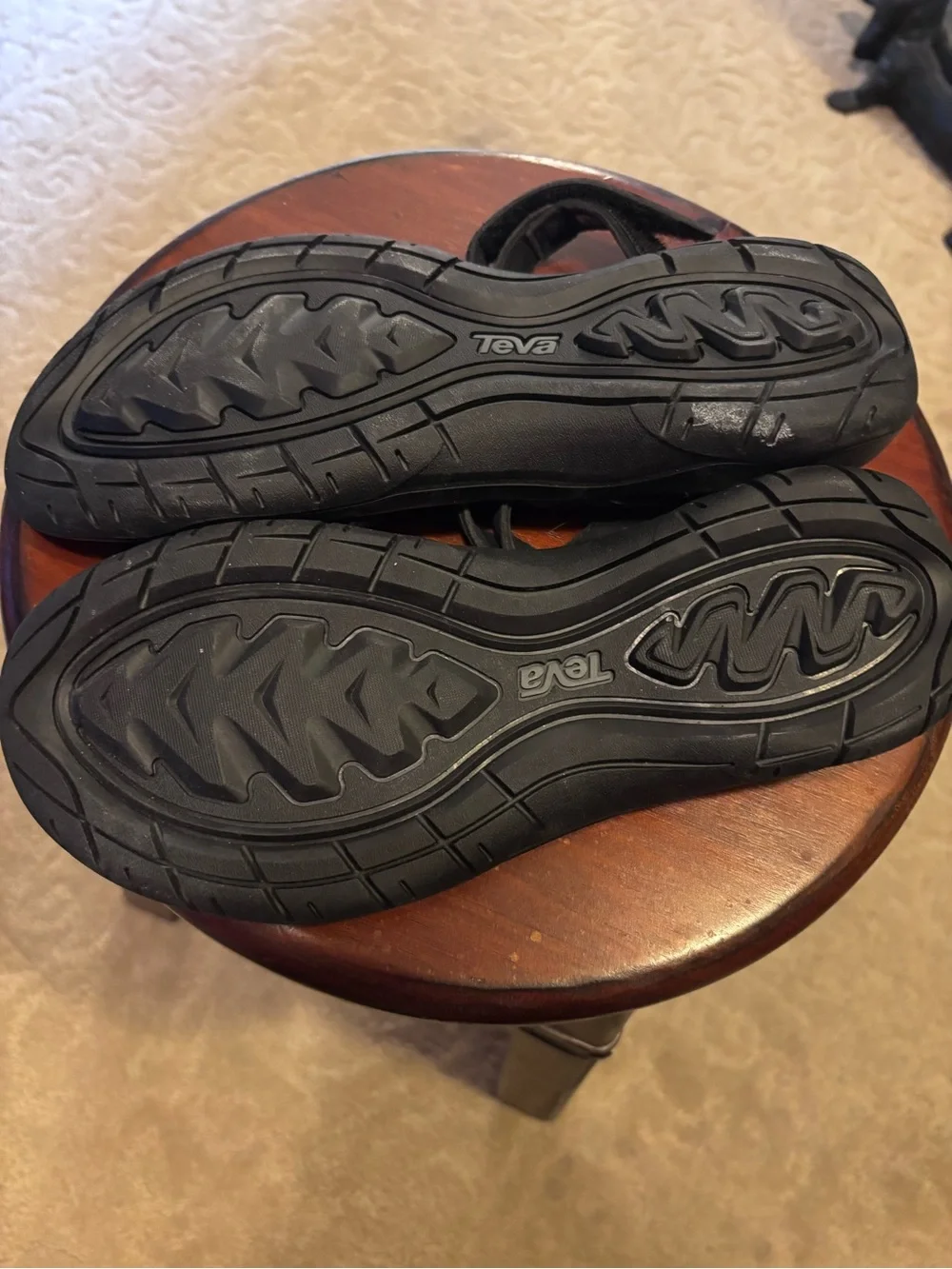 TEVA Women’s Black Adjustable Strap Comfort Sandals